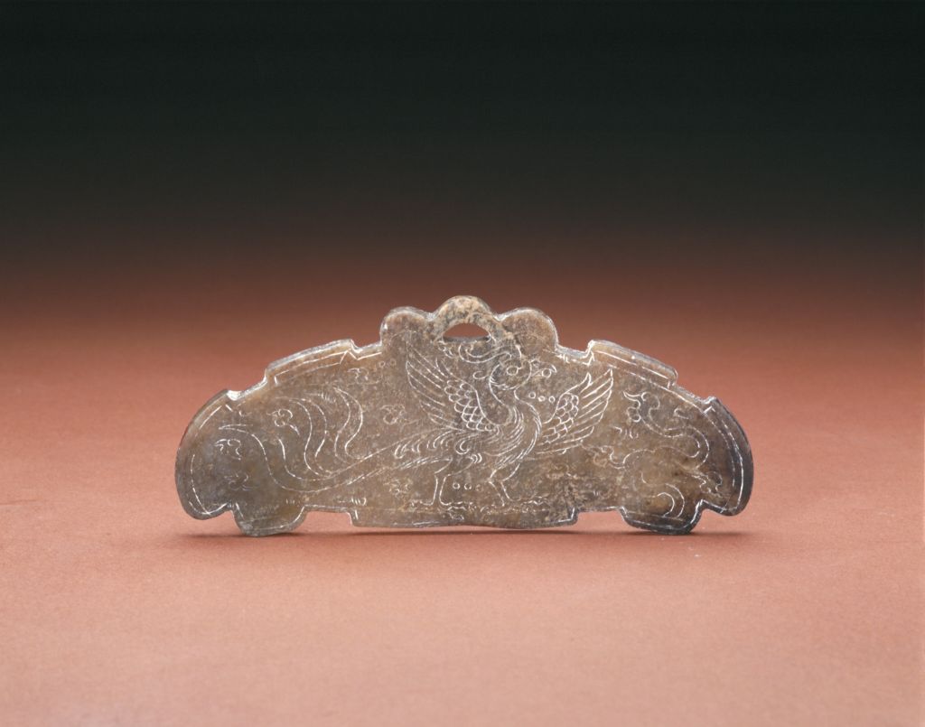 图片[1]-Jade rosefinch cloud pattern honing-China Archive